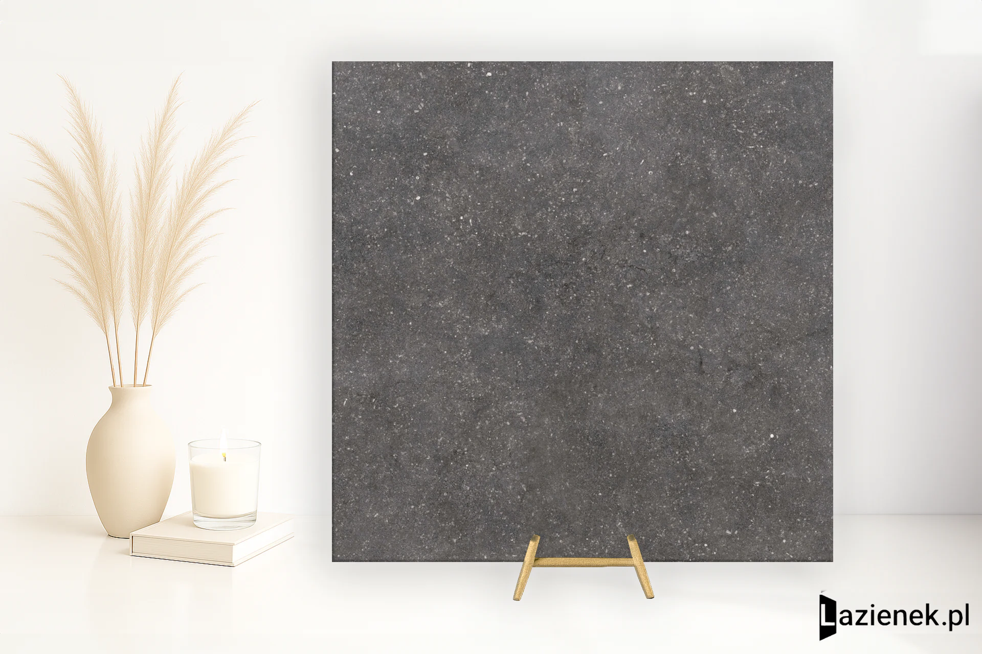 Casalgrande Padana Stile Black połaczenie mat-poler 60x60 cm gr. 9 mm - płytka rektyfikowana/14950025